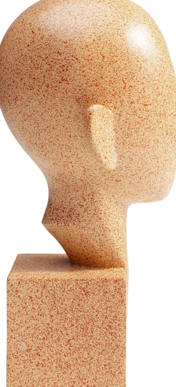 Hot KARE Design Figurka dekoracyjna Half a Face 14x30 cm brązowa - KARE