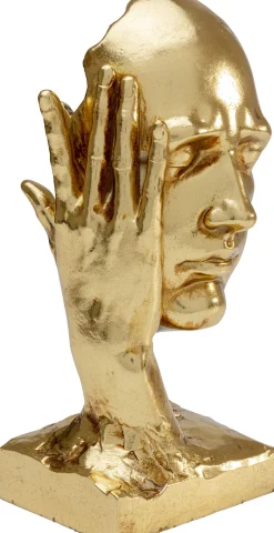 Clearance KARE Design Figurka dekoracyjna In My Mind 14x30 cm złota - KARE