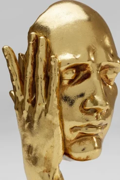 Clearance KARE Design Figurka dekoracyjna In My Mind 14x30 cm złota - KARE