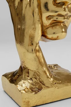 Clearance KARE Design Figurka dekoracyjna In My Mind 14x30 cm złota - KARE