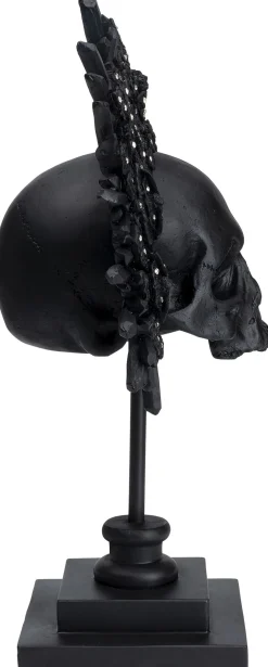 Best KARE Design Figurka dekoracyjna King Skull 32x49 cm czarna - KARE