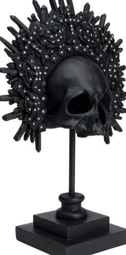 Best KARE Design Figurka dekoracyjna King Skull 32x49 cm czarna - KARE