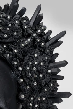 Best KARE Design Figurka dekoracyjna King Skull 32x49 cm czarna - KARE