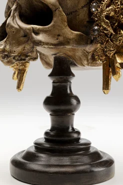 Discount KARE Design Figurka dekoracyjna King Skull 34x42 cm - KARE