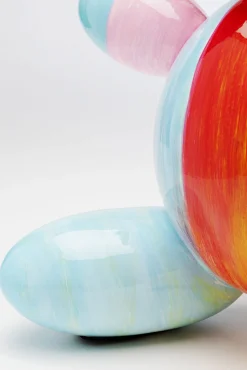 Outlet KARE Design Figurka dekoracyjna kolorowy miś 32x36 cm ręcznie malowana - KARE