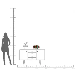 Hot KARE Design Figurka dekoracyjna kolorowa świnia 43x22 cm - KARE