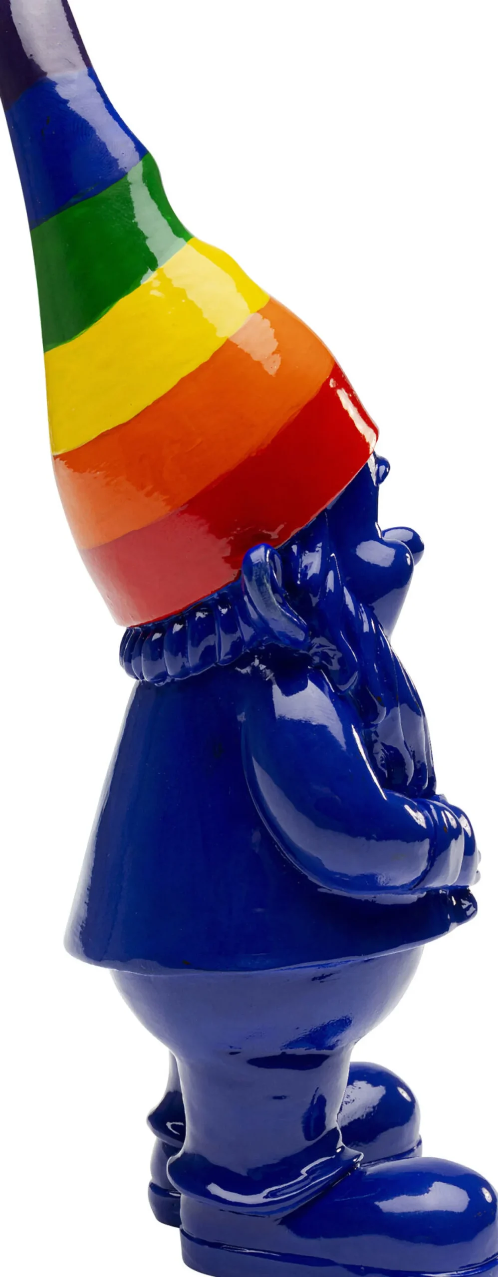 Sale KARE Design Figurka dekoracyjna krasnal niebieski czapka kolorowa 21 cm - KARE