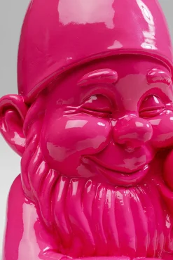 Best KARE Design Figurka dekoracyjna krasnal różowy 10x21 cm - KARE