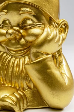 Sale KARE Design Figurka dekoracyjna krasnal złoty 10x21 cm - KARE