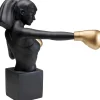 Online KARE Design Figurka dekoracyjna Lady Balboa 50x68 cm czarno-złota - KARE