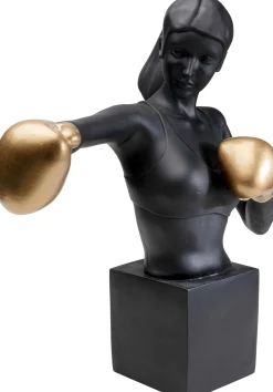 Online KARE Design Figurka dekoracyjna Lady Balboa 50x68 cm czarno-złota - KARE