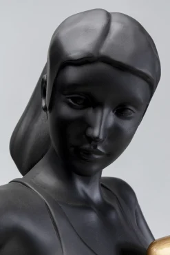 Online KARE Design Figurka dekoracyjna Lady Balboa 50x68 cm czarno-złota - KARE