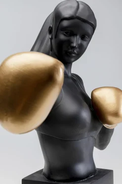 Online KARE Design Figurka dekoracyjna Lady Balboa 50x68 cm czarno-złota - KARE