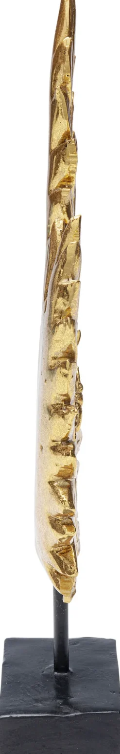 Fashion KARE Design Figurka dekoracyjna Leaves 14x30 cm złota - KARE