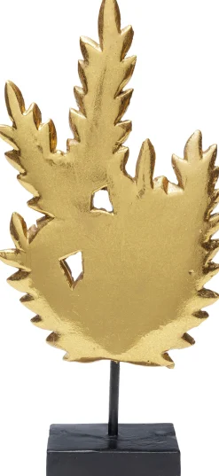 Fashion KARE Design Figurka dekoracyjna Leaves 14x30 cm złota - KARE