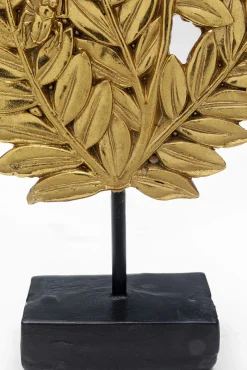 Fashion KARE Design Figurka dekoracyjna Leaves 14x30 cm złota - KARE