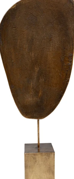 Best KARE Design Figurka dekoracyjna Mask Mathis 18x41 cm brązowo-złota - KARE