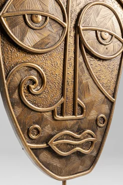 Best KARE Design Figurka dekoracyjna Mask Mathis 18x41 cm brązowo-złota - KARE