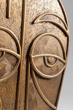 Best KARE Design Figurka dekoracyjna Mask Mathis 18x41 cm brązowo-złota - KARE