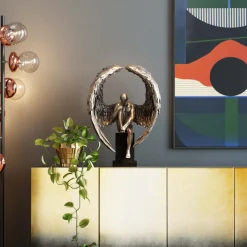 Fashion KARE Design Figurka dekoracyjna Nude Sad Angel 48x63 cm brązowa - KARE