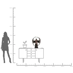 Fashion KARE Design Figurka dekoracyjna Nude Sad Angel 48x63 cm brązowa - KARE