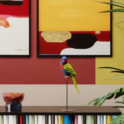 Sale KARE Design Figurka dekoracyjna Parrot Green 15x36 cm kolorowa - KARE