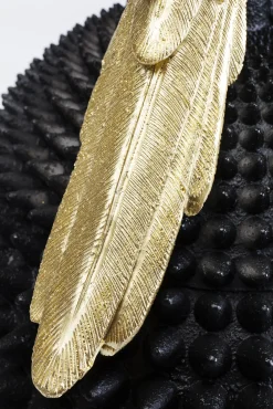 Online KARE Design Figurka dekoracyjna Parrot Ø26x40 cm czarno-złota - KARE