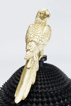 Online KARE Design Figurka dekoracyjna Parrot Ø26x40 cm czarno-złota - KARE