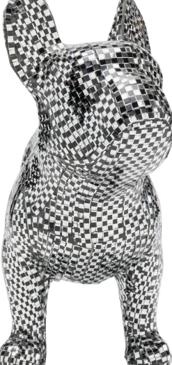 Clearance KARE Design Figurka dekoracyjna pies buldog mozaika lustrzana 45x36 cm - KARE