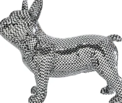 Clearance KARE Design Figurka dekoracyjna pies buldog mozaika lustrzana 45x36 cm - KARE