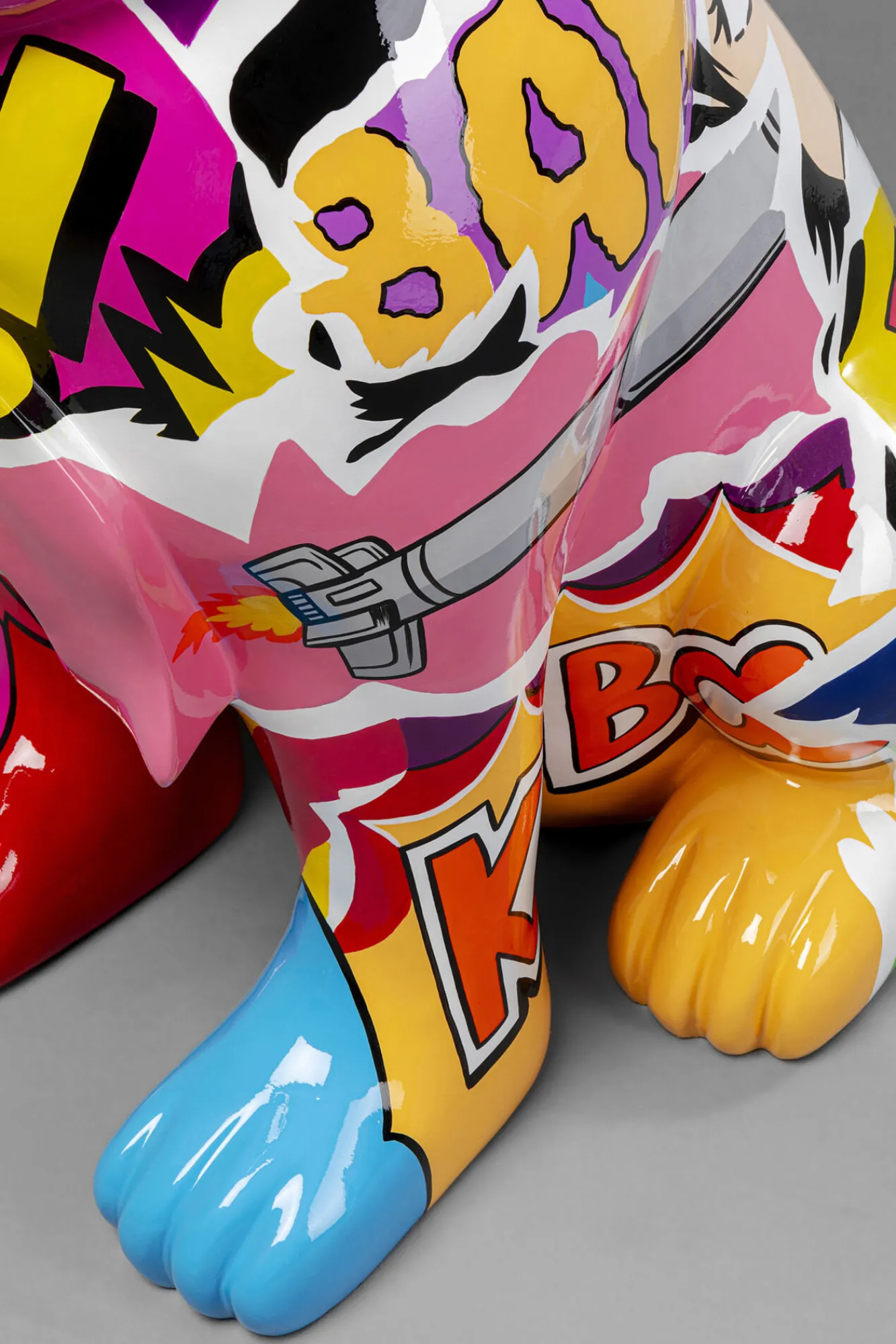 Online KARE Design Figurka dekoracyjna pies kolorowy graffiti 20 cm - KARE