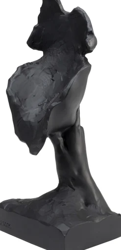 Hot KARE Design Figurka dekoracyjna Quiet Face 13x31 cm czarna - KARE