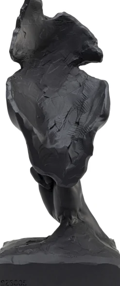 Hot KARE Design Figurka dekoracyjna Quiet Face 13x31 cm czarna - KARE