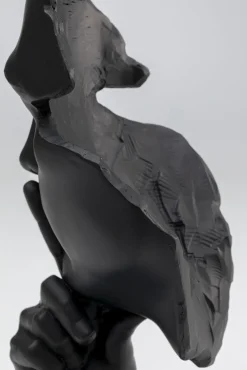 Hot KARE Design Figurka dekoracyjna Quiet Face 13x31 cm czarna - KARE