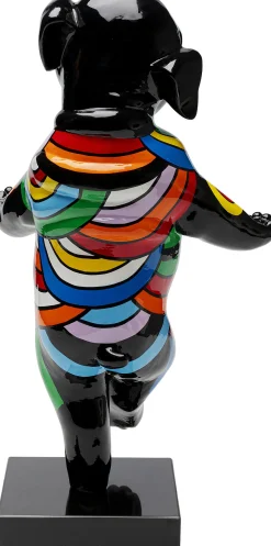 Discount KARE Design Figurka dekoracyjna ręcznie malowana kolorowa tańczący pies 30x53 cm - KARE