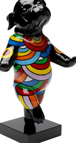 Discount KARE Design Figurka dekoracyjna ręcznie malowana kolorowa tańczący pies 30x53 cm - KARE