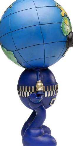 Fashion KARE Design Figurka dekoracyjna robot niebieski ręcznie malowany 50 cm - KARE