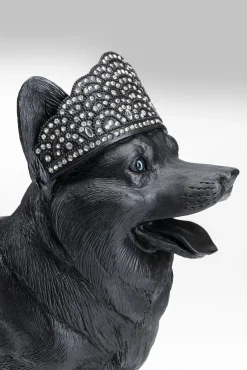 Hot KARE Design Figurka dekoracyjna Royal Standing Corgi 52x40 cm czarny - KARE