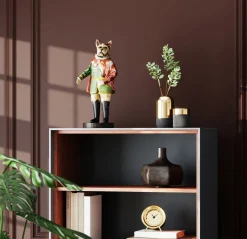 Discount KARE Design Figurka dekoracyjna Sir Frenchie Standing 18x41 cm kolorowa - KARE