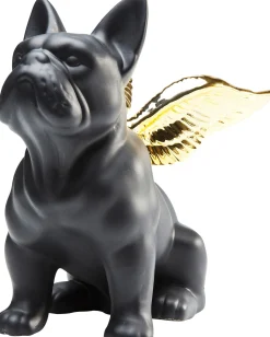 Hot KARE Design Figurka dekoracyjna Sitting Angel Dog 21x22 cm czarna - KARE