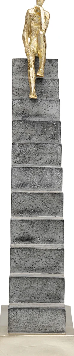 Hot KARE Design Figurka dekoracyjna Stairway 28x37 cm szara - KARE