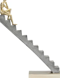Hot KARE Design Figurka dekoracyjna Stairway 28x37 cm szara - KARE