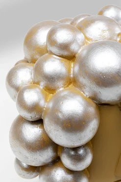 Outlet KARE Design Figurka dekoracyjna żółta motyw twarzy 15x19 cm - KARE