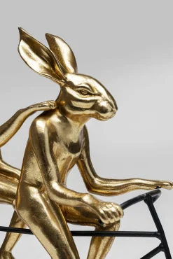 Clearance KARE Design Figurka dekoracyjna Tandem Rabbits 43x34 cm czarno-złota - KARE