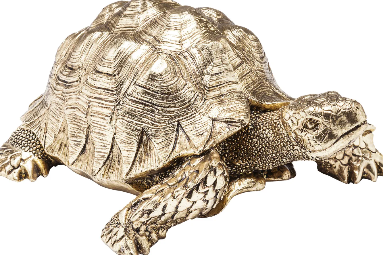 Fashion KARE Design Figurka dekoracyjna Turtle 26x20 cm złota - KARE
