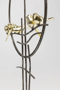 Outlet KARE Design Figurka dekoracyjna Tweet 39x64 cm złota - KARE