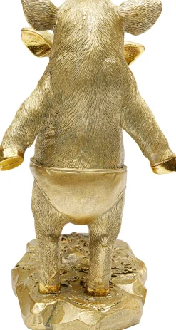 Hot KARE Design Figurka dekoracyjna w kolorze złotym motyw zwierzęcy świnki 21x20 cm - KARE
