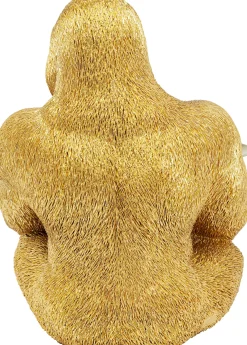 Discount KARE Design Figurka dekoracyjna z tacą Gorilla Butler 29x37 cm złota - KARE