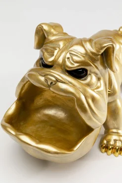 Discount KARE Design Figurka dekoracyjna ze schowkiem złota motyw zwierzęcy pies 37x23 cm - KARE