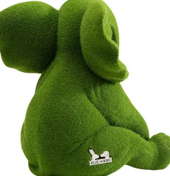 Outlet KARE Design Figurka dekoracyjna zielona tkanina słonik 20x18 cm - KARE